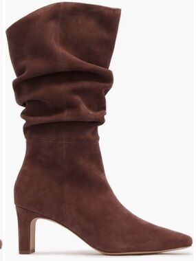 Frankie 4 Slouch Suede Mid-Heel Boots